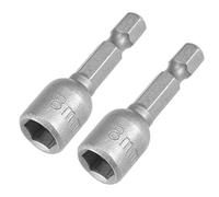Sourcingmap - 2PCS 1/10,2 cm Quick Change Shank CR-V 8 mm magnetico dado, lunghezza 4,2 cm