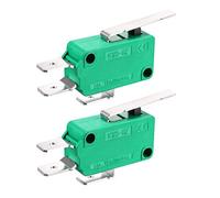 Sourcingmap 2PCS KW3-OZ 16A 125/250VAC SPDT NO NC Cerniera Leva Tipo Micro Limit Interruttori