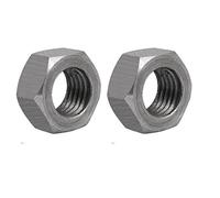 Sourcingmap® 2PCS M24 filettatura 3 mm passo metrico in acciaio al carbonio mano sinistra dado esagonale