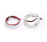 sourcingmap 2pz Auto 1210 12 diodi LED Angel Lampada Faro Di 40mm Dia