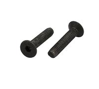 sourcingmap 2pz. M4x20mm 10.9 a testa piatta svasata esagonale a brugola filettatura sinistra vite