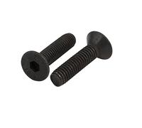 sourcingmap 2pz. M6x25mm testa piatta svasata esagonale mano sinistra vite con filettatura DIN7991
