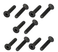 Sourcingmap® 3/16 - 61 x 2,5 cm in lega di acciaio piatto testa esagonale tappo a vite 10PCS
