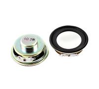 sourcingmap 3 W 4 Ohm in metallo solido rotondo Magnet altoparlante 2 pezzi
