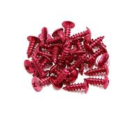 Sourcingmap - 30 viti autofilettanti, a croce, universali, per moto, colore rosso