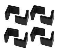 sourcingmap 34 mm x 34 mm x 3 mm a forma di L mobili angolo in gomma Pad piede gamba copertura Protector 8 pz