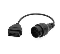 sourcingmap - 38 a 16 Pin OBD2 Strumento diagnostico Auto connettore Cavo Adattatore DC 12 V