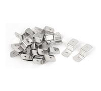 sourcingmap 38mm x 13mm x 11mm metallo forma Z Cornice staffe fissaggio argentato 20pz