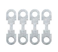 Sourcingmap, 4 fusibili piatti da 40 A, in metallo, color argento, per auto DC 12 V, universale