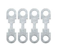 Sourcingmap, 4 fusibili piatti da 50 A, in metallo, color argento, per auto DC 32 V, universale