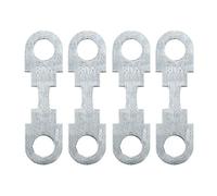 Sourcingmap, 4 fusibili piatti per auto, 80 A, accessori in metallo color argento, DC 32 V