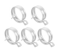 Sourcingmap - 5 fascette stringitubo a molla per carburante/silicone, 42 mm, a bassa pressione, per tubi dell'acqua e olio automobilistici, argento