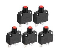 sourcingmap 5 Pz AC 125V/250V 15un bottone disgiuntore circuito compressore aria