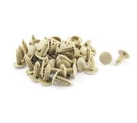 sourcingmap 50 Pz. 6mm x 24mm rivetti plastica parafango fissaggio paraurti auto a pressione clip beige