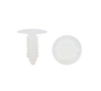 Sourcingmap, 50 rivetti per portiera auto, paraurti, pannelli, clip di fissaggio da 7 mm, colore: bianco