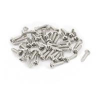 sourcingmap 50pz M2 x 8mm acciaio inossidabile Pan Phillips testa circolare di viti autofilettanti