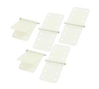 sourcingmap 5PZ Pieghevole Nylon Bianco Con perno Cerniere Parti 11 x 28mm per Aereo radiocomandato