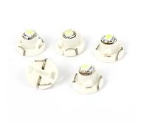 sourcingmap 5pz T4.2 3020 SMD LED 1 Van auto sul pannello del cruscotto Luce Lampada indicatore bianco interno