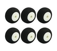sourcingmap 6pz aerei RC Super Light Spugna Gomma per Coda Ruota D16mm H10mm d2.5mm