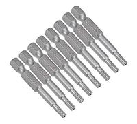 Sourcingmap, 8 pezzi T15, punte magnetiche per cacciavite Torx, attacco esagonale da 1/4", lunghezza S2, sicurezza a prova di manomissione