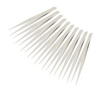Sourcingmap a12092600ux0461 - 10 pz punta a punta pinzette metallo lucido rette