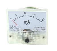 Sourcingmap a13061400ux0022 Un Ac Rettangolare 0-20Ma Amperometro Strumento Analogico, Beige/Bianco