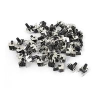 Sourcingmap a14061400ux0055-55pcs lato supporto fisso della staffa di tipo push interruttore di tatto dip 6x6x9.5 mm