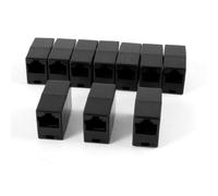 Sourcingmap - Accoppiatore LAN Femmina a Femmina RJ45 8P8C, in plastica, Confezione da 10