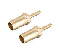 Sourcingmap - Adattatore per tubo riduttore in ottone 12mm x 4mm Barb(2pcs)