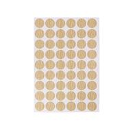 Sourcingmap - Adesivi autoadesivi, per fori delle viti, 1 - 3 fogli, autoadesivi, coprivite, antipolvere, 21 mm, 54 in 1, colore: quercia chiaro