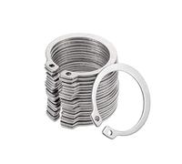 Sourcingmap, anelli di fissaggio esterni con clip a C, in acciaio inox 304, 40 mm, 20 pezzi