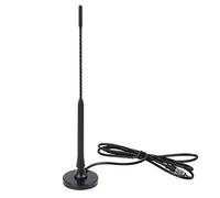 Sourcingmap - Antenna Radio con Base Magnetica, DC 12 V, per Auto, AM, FM, Colore: Nero