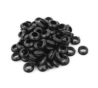 sourcingmap cavo elettrico in gomma protezione cablaggio anello passacavi nero 10mm Dia. interno 80pz