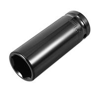 Sourcingmap, chiave a bussola da 1/2" con profondità di 21 mm, in acciaio CR-V trattato termicamente, 6 punti, misure metriche