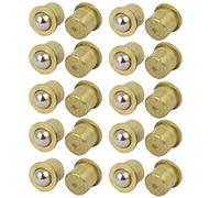 Sourcingmap - Chiavistello a sfera in ottone per anta dell'armadio, diametro 8 mm, 20 pezzi