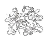 Sourcingmap, connettore per catena a sfera, 3 mm, 3,2 mm, doppio anello in acciaio inox, confezione da 20