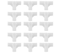 Sourcingmap - Connettori per scarpiera, Diametro Interno 13 mm, per Riparazione Armadio assemblato a 4 Vie, Parti di Ricambio, 15 Pezzi