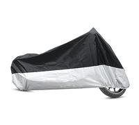 Sourcingmap, copertura per moto, XXL, 190T, impermeabile, protezione UV, colore: nero e argento