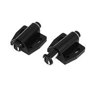 sourcingmap® Cucina sportello cassetto magnetico aperto pressione linguetta di fermo nero 2pz.