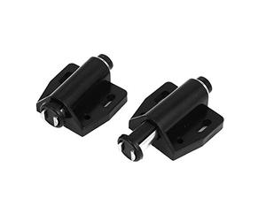 sourcingmap® Cucina sportello cassetto magnetico aperto pressione linguetta di fermo nero 2pz.