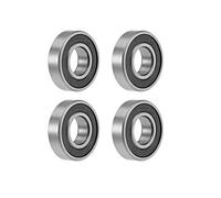 Sourcingmap, cuscinetti a sfera a gola profonda, 10 mm x 22 mm x 6 mm, doppio sigillato, in acciaio cromato, Z2 ABEC1, 4 pezzi