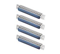 Sourcingmap D-sub connettore maschio a 37-pin a 2 file, terminale breakout a saldatura per apparecchiature meccaniche, computer CNC, blu, confezione da 4