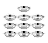 sourcingmap Da Cucina In Metallo Sushi Soia Salsa Wasabi Immersione Piatti Piatto Scodella 10 Pz