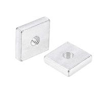 Sourcingmap, dadi quadrati, M6 x 20 x 5 mm, zincati, kit di 10 pezzi