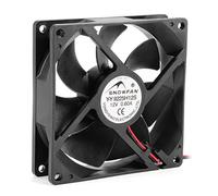 sourcingmap DC 12V 0,60A 92mmx92mmx25mm 7 palette ventola raffreddamento del radiatore accessori per radiatori