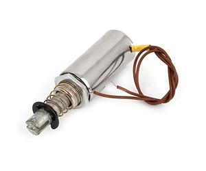 sourcingmap DC 12V caricato a molla 0mm 1Kg forza di estremità di Movimento lineare elettromagnete del solenoide