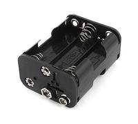 sourcingmap Doppio Lato Caricato A Molla 6 x 1.5 V AA Portabatterie Custodia Box