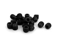 Sourcingmap® - Grano filettato M10 x 10 mm a testa esagonale, colore: Nero, 20 grani