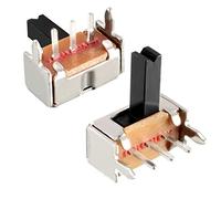Sourcingmap, interruttore orizzontale a scorrimento SPDT 1P2T, 20 pezzi, 6 mm, 3 terminali per pannello PCB