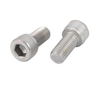 Sourcingmap M10 x 20 mm 1.25 mm Pitch 304 acciaio INOX testa esagonale con bulloni, pezzi